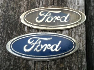 Pair of Ford Car Badges, one better than the other! - Picture 1 of 2