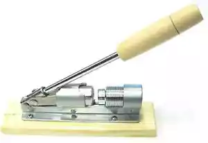 NEW Heavy Duty Pecan, Almond, Hazelnut, Macadamia, Nut Cracker Tool w Wood base - Picture 1 of 5