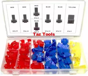 65 pcs quick splice wire connector assortment easy wire connections 10-22 ga cap - Picture 1 of 3