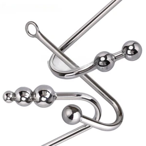 Anal Hook Sex Toys Man Metal Butt Hook Dilator Prostate Massager Anal Fetish Toy - Picture 1 of 14
