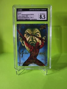 2016 Marvel Masterpieces GOLD FOIL SIGNATURE Tier 1 #36 Blade CGC 8.5 - Picture 1 of 3