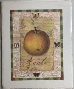 Vtg Wall Art APPLE 1999 Scafa/Modernart/The Regency Collection. Litho In USA - Picture 1 of 3