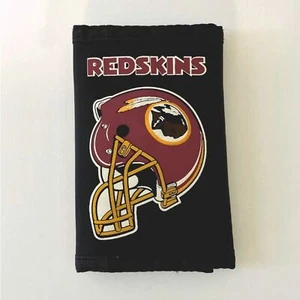 RARE NFL Washington Redskins Football Nylon Trifold Wallet Redskin Logo Helmet - Picture 1 of 8