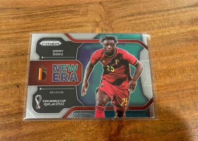 Jeremy Doku 2022 Panini Prizm World Cup Qatar  NRMT+ New Era Belgium - Image 1 of 2