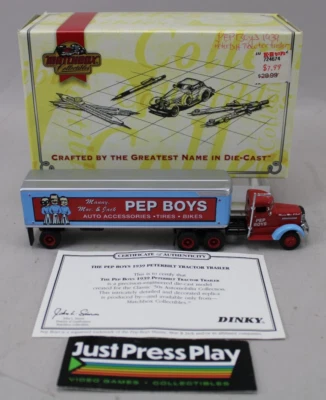 Remolque tractor Peterbilt Matchbox Collections Pep Boys 1939 con caja y certificado de autenticidad Foto 1 de 4