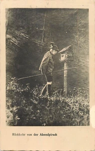 Kaiser Franz Joseph I. in Lederhose Rückkehr vom Abendstiel 1936 - Bild 1 von 2