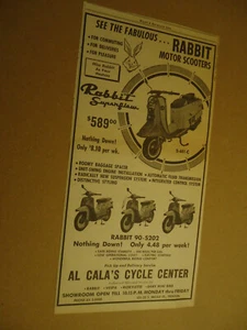 Rabbit Motor Scooter 1964 Zeitungsanzeige - Bild 1 von 1