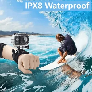 Waterproof 1080P HD Action Camera with 30M Depth & Accessories - Picture 1 of 9