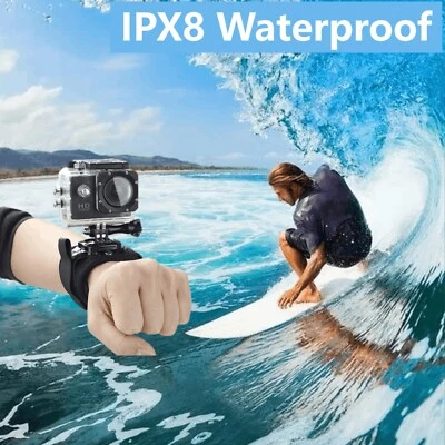 Waterproof 1080P HD Action Camera with 30M Depth & Accessories - Image 1 of 4