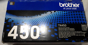 Brother TN450 High Yield Black Toner Cartridge Genuine, NEW-Open Box