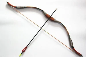 15LB Handmade Traditional Recurve Bow Juvenile Archer Outdoor Archery Practice - Picture 1 of 51