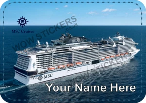 MSC Kreuzfahrtschiff Kofferanhänger Koffer personalisiert kostenloser Versand - Bild 1 von 3