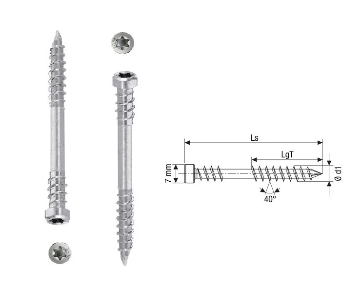 Spax-D Terrassenschrauben Edelstahl A2 / A4 Torx Ø 5 & 6 mm OVP Neu - Bild 1 von 4