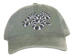 California Kingsnake Embroidered Cotton Cap Hat Reptile Snake - Picture 1 of 1