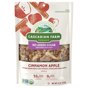 Cascadian Farm Cinnamon Apple No Sugar Added Granola 11 oz (Pack of 4) - Picture 1 of 2