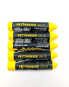 5x St. Reifenkreide Fettkreide (gelb) zur Reifenkennzeichnung Reifen Kreide - Bild 1 von 1