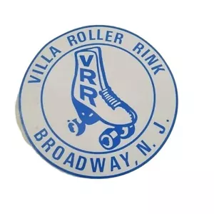 Vintage 1970-1980er Villa Rollschuhlaufen Eisbahn Etikett Broadway neues Trikot NJ VRR - Bild 1 von 4