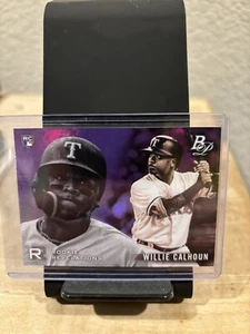 2018 Bowman Platinum Rookie Revelations Purple #RR18 Willie Calhoun /250 - Picture 1 of 2