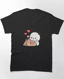 T-shirt classica Panda Bear Hug Bubu Dudu San Valentino - Foto 1 di 4