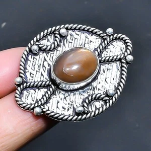 Sunsheen Obsidian Gemstone Handmade Jewelry Ring US Size 7 - Picture 1 of 1