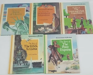 5- Cornerstone of Freedom Books American History Children's Press Weekly Reader - Picture 1 of 12