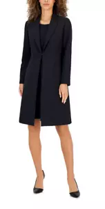 Le Suit Women's Crepe Topper Jacket & Sheath Dress Suit, Size 8P - Picture 1 of 5