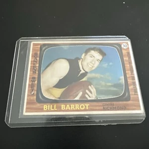 1967 AFL / VFL Scanlens Bill Barrot Richmond Card #30 VGC - Picture 1 of 7