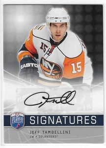 2008-09 BE A PLAYER JEFF TAMBELLINI SIGNATURES AUTO #S-TA NEW YORK ISLANDERS - Picture 1 of 2