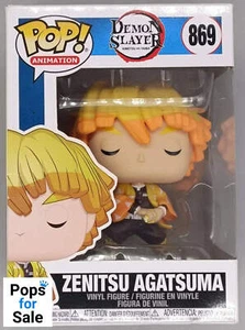 869 Zenitsu Agatsuma - Demon Slayer - Funko POP - Box Damaged - Picture 1 of 2