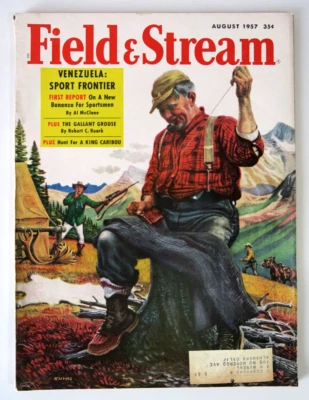 Field & Stream Magazine August 1957 - Venezuela: Sport Frontier, King Caribou - Image 1 of 4