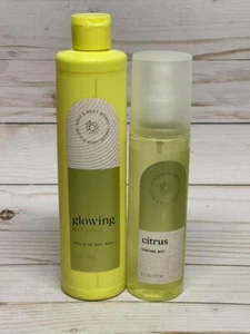Bath & Body Works Glowing Fruit Enzyme Citrus Body Wash & Perfume Mist Set - Picture 1 of 1