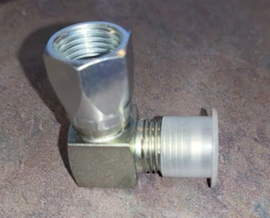 6500-6-6 Hydrolic Fitting 3/8" M-JIC x 3/8" F-JIC drehbar 90 Grad  - Bild 1 von 4