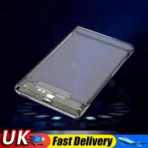 2.5Inch Hard Drive Enclosure HDD/SSD Case for Laptop (Type-C/USB3.1 transparent) - Bild 1 von 8