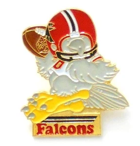 VINTAGE Huddles Football NFL Atlanta Falcons Enamel Pin NOS - Picture 1 of 2