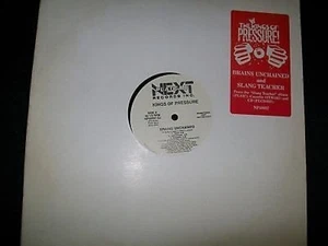 Kings of Pressure-Brains Unchained/Slang Teacher Promo 12" Single-Vinyl Hip Hop - Picture 1 of 1