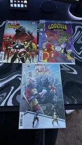 Godzilla vs. Avengers #1 - 3 Issue Lot (Cover A + 2 Variant Covers) - Picture 1 of 1