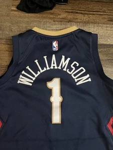 Nike Dri Fit Swingman New Orleans Pelicans Zion Williamson #1 Jersey Boys Size M - Picture 1 of 4