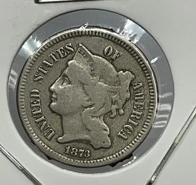 1873 Three Cent Nickel, Closed 3, Better Date - Image 1 of 4