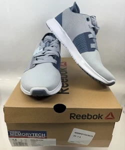 New Reebok Shoes Trilux Running Womens Size 7.5 Grey Blue Slate Sneakers Box - Picture 1 of 10