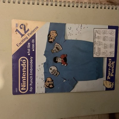 RARE Vintage Nintendo Punch Embroidery 64251 Purr-fect Punch Punch-Out 1990 - Image 1 of 3