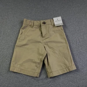 Carter's Denim Shorts Biege ~ Adjustable Waist ~ 3 Pockets ~ Kid's Size 5 - Picture 1 of 7