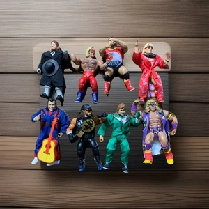 WWE Mattel Superstars Wrestling Figure Lot Legend Flashback WWF 8 Total Incmplte - Picture 1 of 21