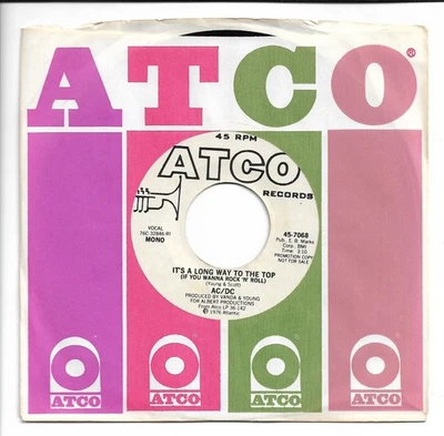 AC/DC - It's a Long Way to the Top (Mono)/(Stereo) 7" (Orig US Promo Press)! - Image 1 of 2