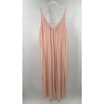 Hatch Peach Sleeveless Maxi Maternity Dress One Size Pleated Flowy  - Image 1 of 4