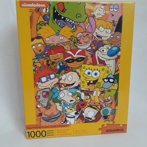 Wassermann Nickelodeon 1000 Teile Puzzle 2017 einmal zusammengebaut, vollständig - Bild 1 von 9