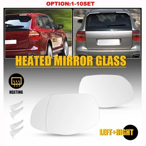 LH RH Side Mirror Glass Replacement For Porsche Cayenne 2008-2010 95573103804 2X - Foto 1 di 21
