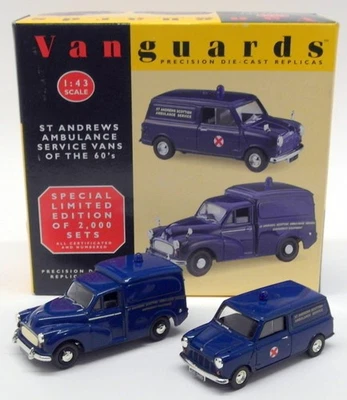 Vanguards 1/43 Scale Set ST1002 - Austin Mini & Morris Minor Scottish Ambulance - Image 1 of 2