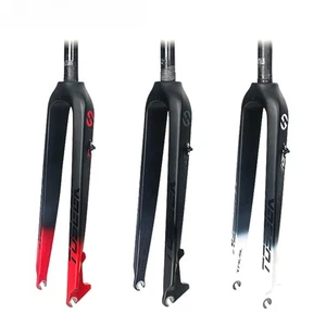 Matte Carbon Mountain Bike Front Forks 26er 27.5er 29er Straight Tube 28.6mm - Picture 1 of 33