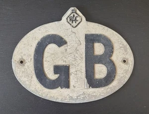 GENUINE VINTAGE 7" RAC GB CLASSIC CAR BADGE ● FREE POSTAGE ● TRUSTED SELLER - Picture 1 of 2