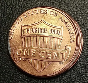 ERROR COIN OFF CENTER PENNY PARTIAL COLLAR COIN #853 Collection - Picture 1 of 8